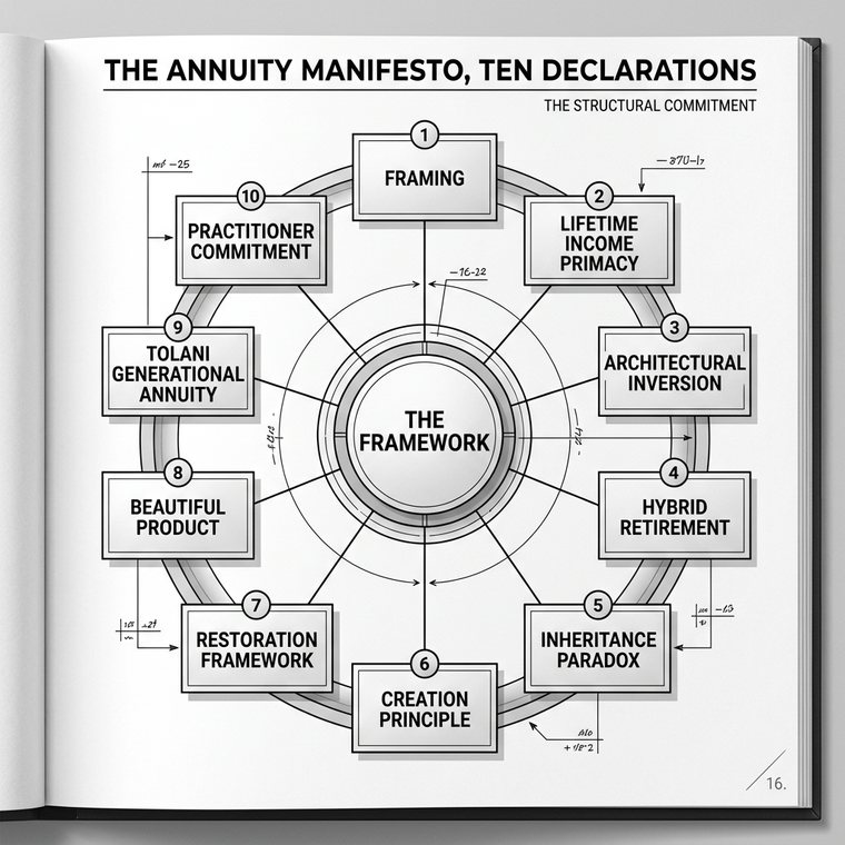 The Four Sources of Income Risk framework image from The Master Guide to Annuities