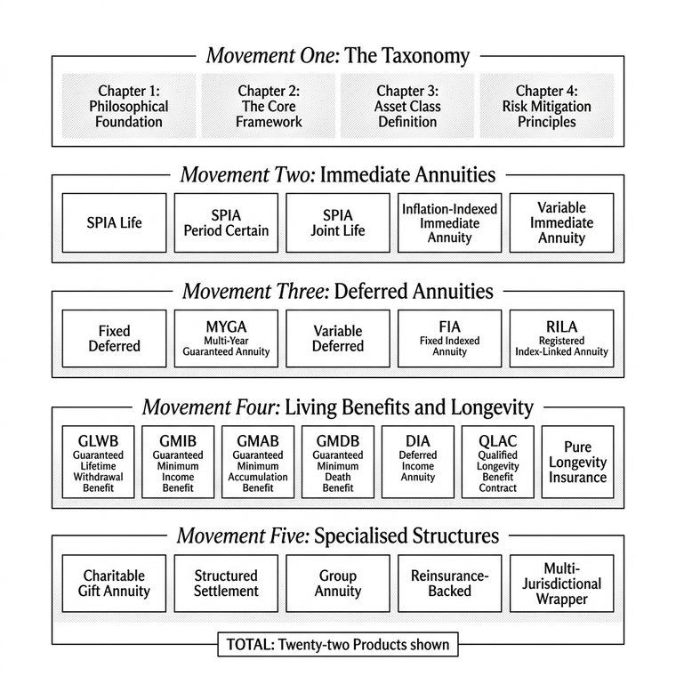 Product Families Map framework image from The Master Guide to Annuities