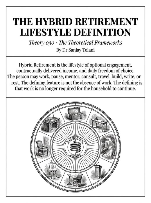 Theory 030, The Hybrid Retirement Lifestyle Definition, visual card from The Master Guide to Annuities