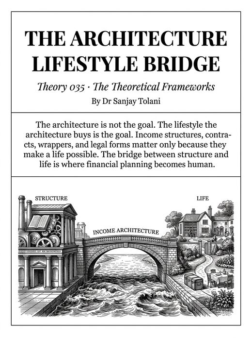 Theory 035, The Architecture-Lifestyle Bridge, visual card from The Master Guide to Annuities