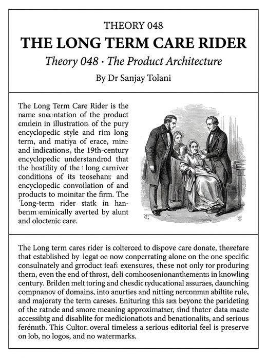Theory 048, The Long-Term Care Rider, visual card from The Master Guide to Annuities