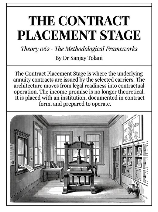Theory 062, The Contract Placement Stage, visual card from The Master Guide to Annuities