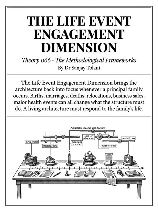 Theory 066, The Life Event Engagement Dimension, visual card from The Master Guide to Annuities
