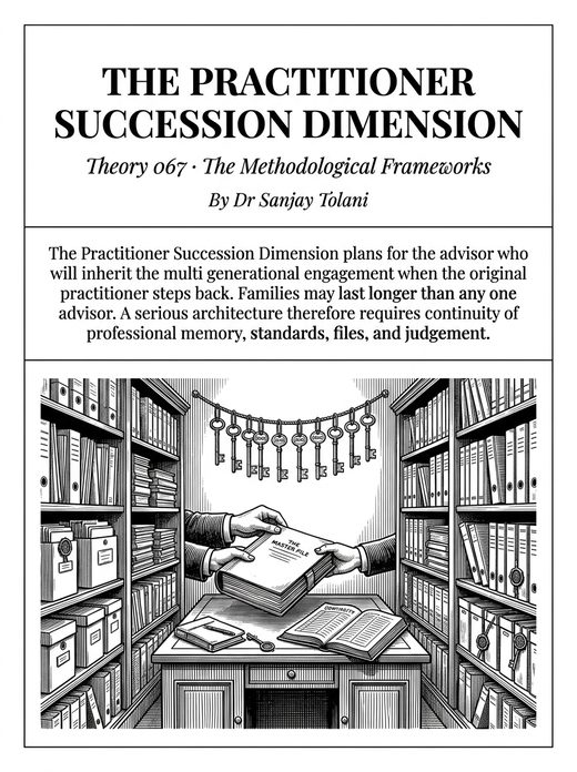 Theory 067, The Practitioner Succession Dimension, visual card from The Master Guide to Annuities