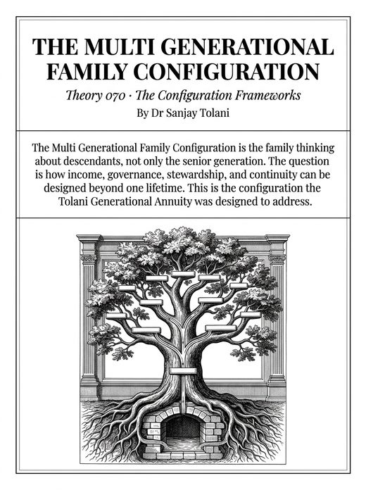 Theory 070, The Multi-Generational Family Configuration, visual card from The Master Guide to Annuities