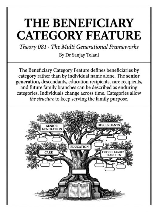 Theory 081, The Beneficiary Category Feature, visual card from The Master Guide to Annuities