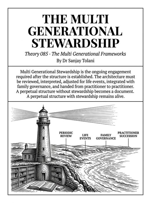 Theory 085, The Multi-Generational Stewardship, visual card from The Master Guide to Annuities