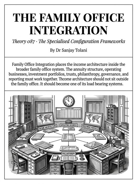 Theory 087, The Family Office Integration, visual card from The Master Guide to Annuities