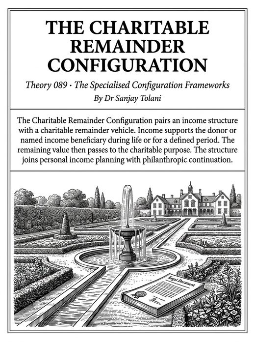 Theory 089, The Charitable Remainder Configuration, visual card from The Master Guide to Annuities