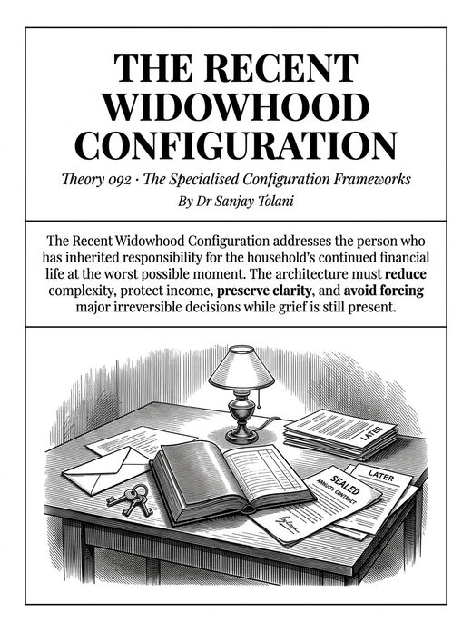 Theory 092, The Recent Widowhood Configuration, visual card from The Master Guide to Annuities
