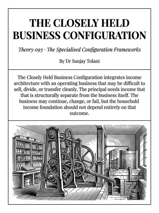 Theory 093, The Closely Held Business Configuration, visual card from The Master Guide to Annuities