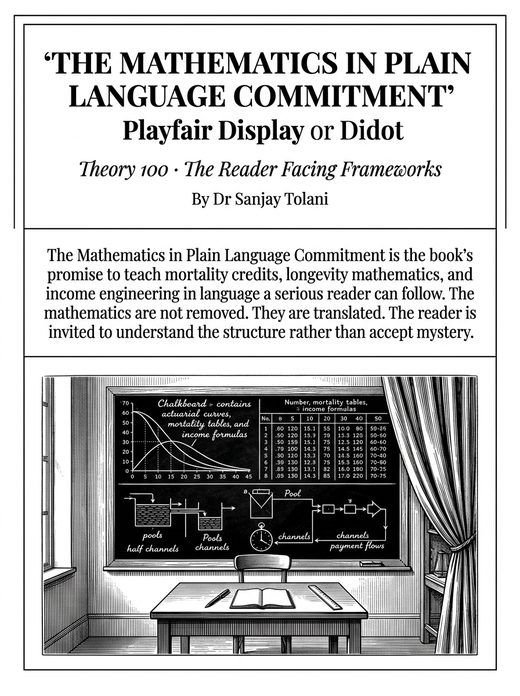 Theory 100, The Mathematics in Plain Language Commitment, visual card from The Master Guide to Annuities