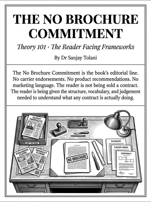 Theory 101, The No-Brochure Commitment, visual card from The Master Guide to Annuities