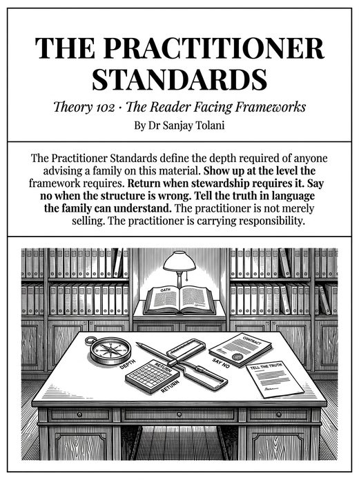 Theory 102, The Practitioner Standards, visual card from The Master Guide to Annuities